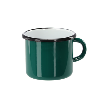 EMALIOVANÝ HRNČEK 0,5 L 8 CM TYRKYSOVÝ *3080