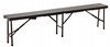 Skladacia turistická lavica 180 x 25 x 43 cm hnedá *0995