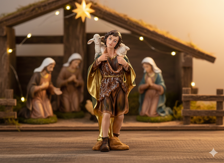 FIGURA PASTERZ 25 x 28 x 70 CM (76.2 CM) polyresin *2702