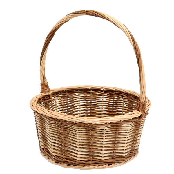 BASKET WITH HANDLE 34 X 34 X 15/39 CM