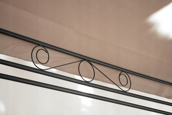 GARDEN GAZEBO BEIGE 3 X 4M 3 X 4 X H2.6m *5705