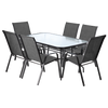 SET DE MOBILIER PENTRU GRĂDINĂ - MASĂ 150 x 90 x 70 cm/NEO2286/ + 6 SCAUNE 54 x 72 x 96 cm/NEO3685 X 3/