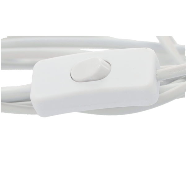 SOCKET WITH CABLE 3.5 M - WHITE