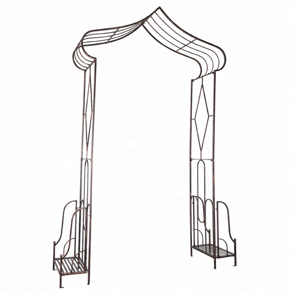 PERGOLA OGRODOWA 173 x 51 x 260 CM ANTYCZNY BRĄZ