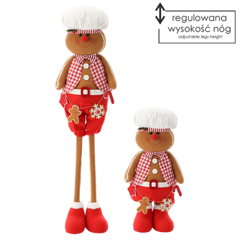 CHRISTMAS GINGERBREAD - BOY 36 x 20 x 158 CM WITH TELESCOPIC LEGS