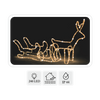 LED CHRISTMAS DEER WITH SLEIGH 1,2 M WARM WHITE + COLD WHITE FLASH IP44