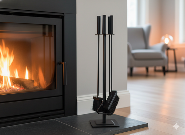 ZESTAW KOMINKOWY 3 ELEMENTY + STOJAK 61CM