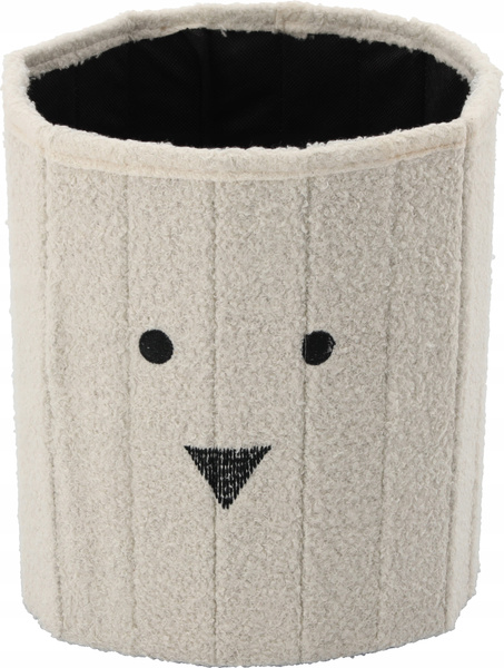 SKŁADANA PUFA ZE SCHOWKIEM 28 x 28 x 34 CM BIAŁA *4243