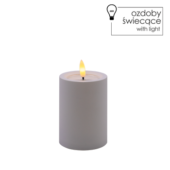 LED CANDLE WHITE 7 X 10 CM