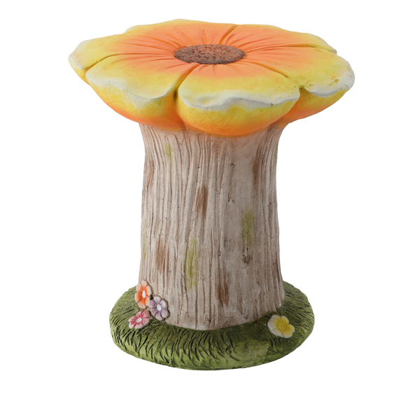 FIGURĂ DE GRĂDINA - SUPORT PENTRU GHIVECI FLORICOLOR PORTOCALIU 31 x 30,5 x 33 CM *7225