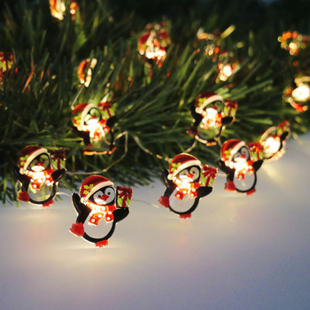 LED LIGHT CHAIN - PENGUINS 20 L BATTERY-POWERED