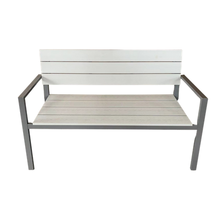 ZÁHRADNÁ LAVICA 118 x 54 x 77 CM ŠEDÁ *0803