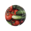 SET OF 10 LIDS DIA 82 CUCUMBER WITH TOMATO