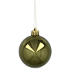 SET OF 30 BAUBLES 6 CM OLIVE/COPPER/GRAPHITE