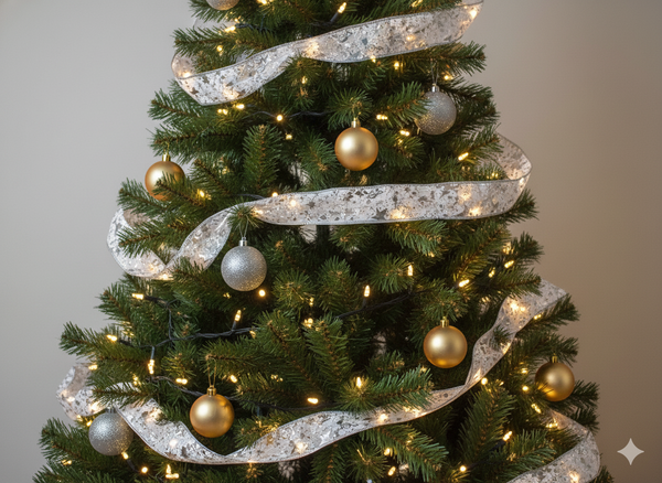 CHRISTMAS RIBBON LED MIX COLOURS WARM WHITE