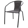 SCAUN DE JARDIN marron închis /pentru set 2 scaune + masă/ 52 x 60 x 72 cm *2255