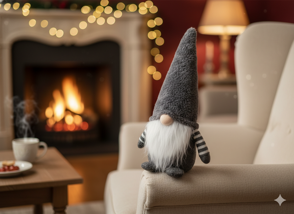 HOLIDAY GNOME 25 CM GREY