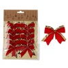 KPL. 10 VIANOČNÝCH OZDÔB 6CM ČERVENÝ bal.=120kpl *7894