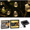SOLAR GARDEN GARLAND LENGTH 2 + 1.8 M STRIPES 10 LED WARM WHITE