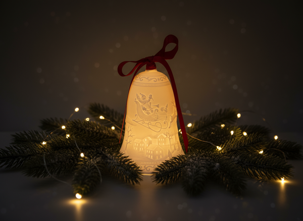 DECORAȚIUNE DE CRĂCIUN - CLOPOT CERAMIC LED *1181