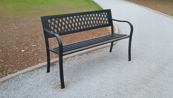 Záhradná lavička 125 x 53 x 77 cm *2903