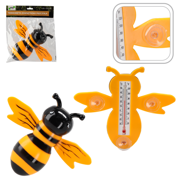 OUTDOOR THERMOMETER BEE 23 x 19,5 CM