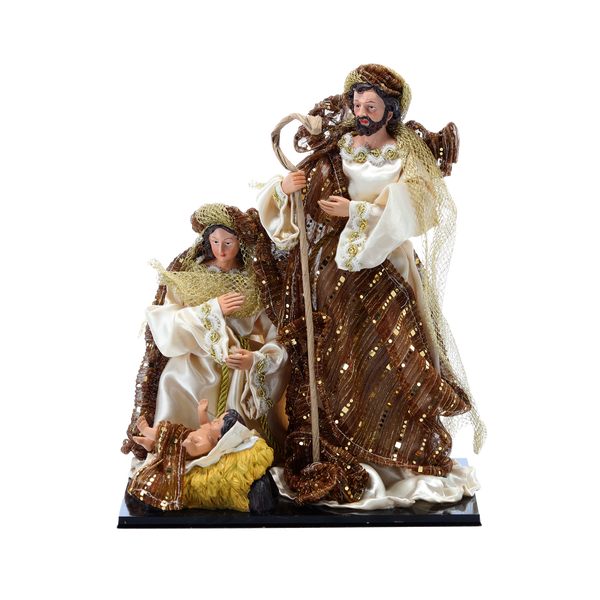 FIGURĂ DE CRĂCIUN FAMILIA SFÂNTĂ ÎNĂLȚIME 33 CM *6479