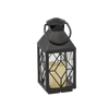 Vianočný lampión 11 x 11 x 26,5 CM S LED VLOŽKOU ČIERNY *2522
