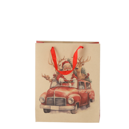 CHRISTMAS GIFT BAG SANTA CLAUS 26 x 32 x 10 CM