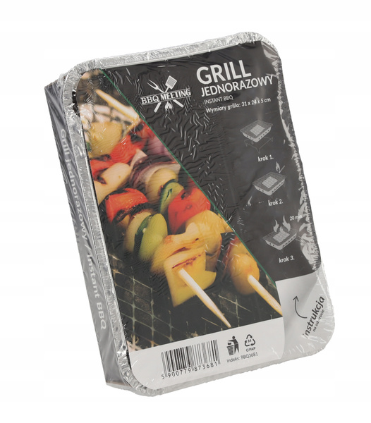 JEDNORÁZOVÝ GRIL BRIKET 31 x 24 x 5 CM disp=6ks