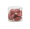 KPL. 12 BOMBEK CHOINKOWYCH SZKLANYCH - SZYSZKI 2,7 x 5,9 CM MIX KOLORÓW *2119
