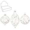GLASS ORNAMENT - TRANSLUCENT DECORATED MIXED PATTERNS