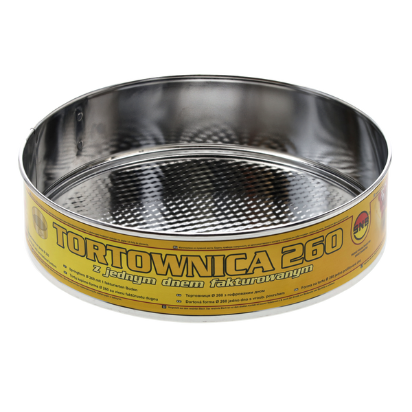 EMBOSSED CAKE TIN FI 26CM