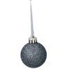 SET OF 31 BAUBLES 3-4.5 CM OLIVE/COPPER/GRAPHITE MIX DESIGNS