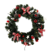 CHRISTMAS WREATH LED 40 CM RED-WHITE