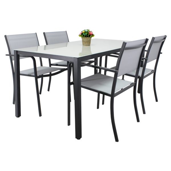 GARDEN FURNITURE SET - TABLE/ANH0884/ + 4 CHAIRS/ANH0877/