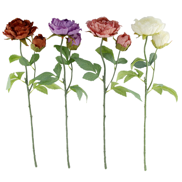 ARTIFICIAL FLOWER - PEONY 62 CM MIX COLORS