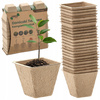 SET OF 72 PEAT POTS 6 X 6 X 5 CM PACK=6 SETS
