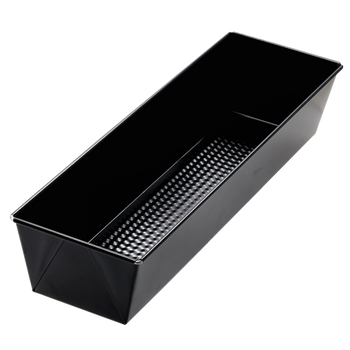 Plechová forma 39x11x7,5 cm s ochrannou vrstvou non-stick černá *1685