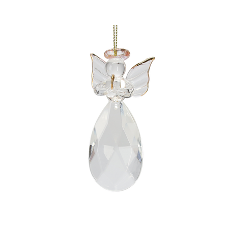 GLASS ANGEL H7.5CM