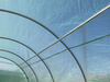 Tunel de grădină 3-segmentat alb 4 x 2,5 x 2 M *5590