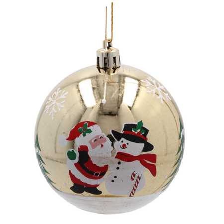 SET OF 24 CHRISTMAS BAUBLES RED, SILVER, GOLD