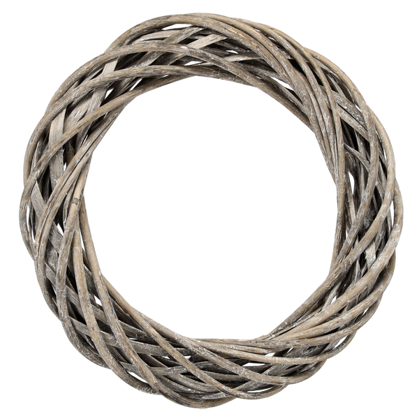 WIANEK WIKLINOWY 30 CM BIAŁY / SZARY *9364