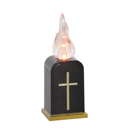 LED MEMORIAL INSERT WITH FLAME EFFECT AND BATTERIES*9624