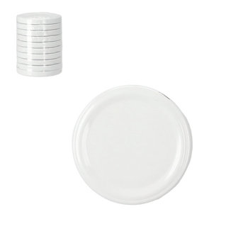 SET OF 10 LIDS FI 66 ENAMEL