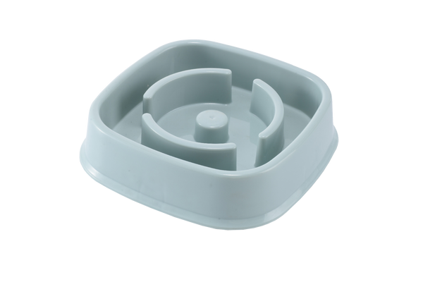 SLOW FEEDING PET BOWL 20.5 X 20.5 X 5 CM MIX PATTERNS PACK=12 PCS