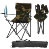 KRZESŁO TURYSTYCZNE/WĘDKARSKIE SKŁADANE MORO 50x50x80 cm *6858