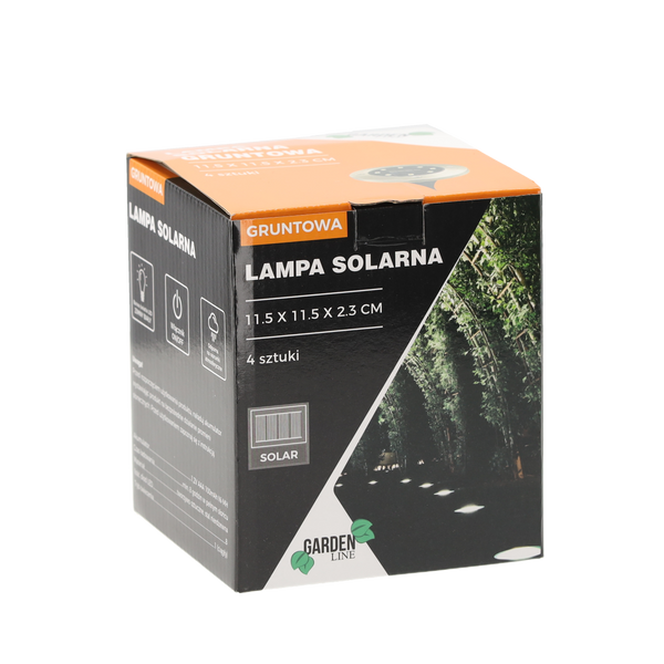 KPL. 4 LAMPIONI SOLARE MONTATE PE PĂMÂNT SRIOS 11,5 X 11,5 X 2,3 CM *6655