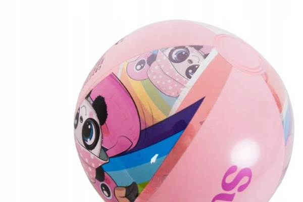 PLÁŽOVÁ LOPTA PANDA 40CM MIX VZOROV *7289