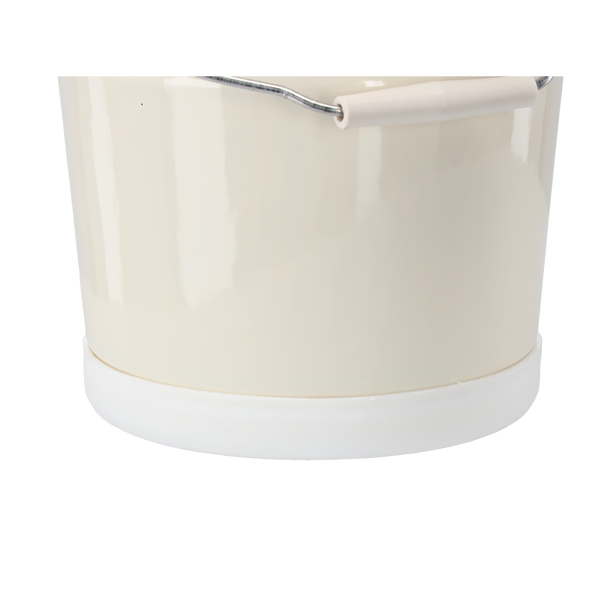 WIADRO EMALIOWANE 12 L 26 CM KREMOWE *6062